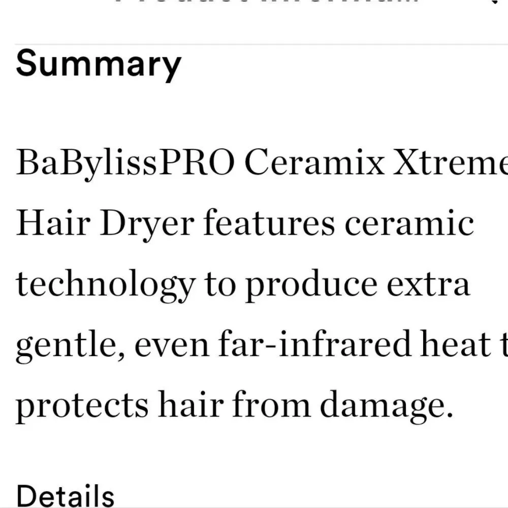 BaBylissPRO Ceramix Extreme Professional‎ Ceramic Dryer- Pink